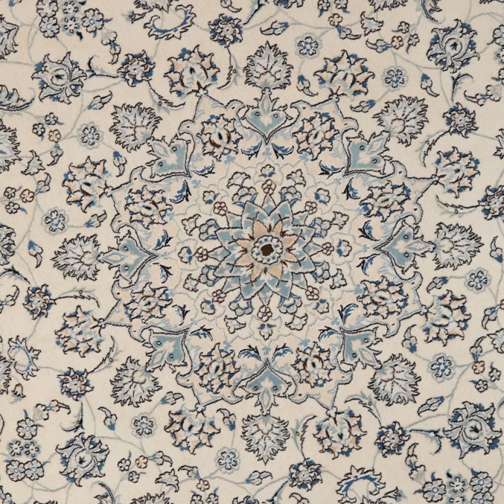 Nain — Hand-knotted, 246x246 cm, Beige, 100% Virgin Wool | View 4