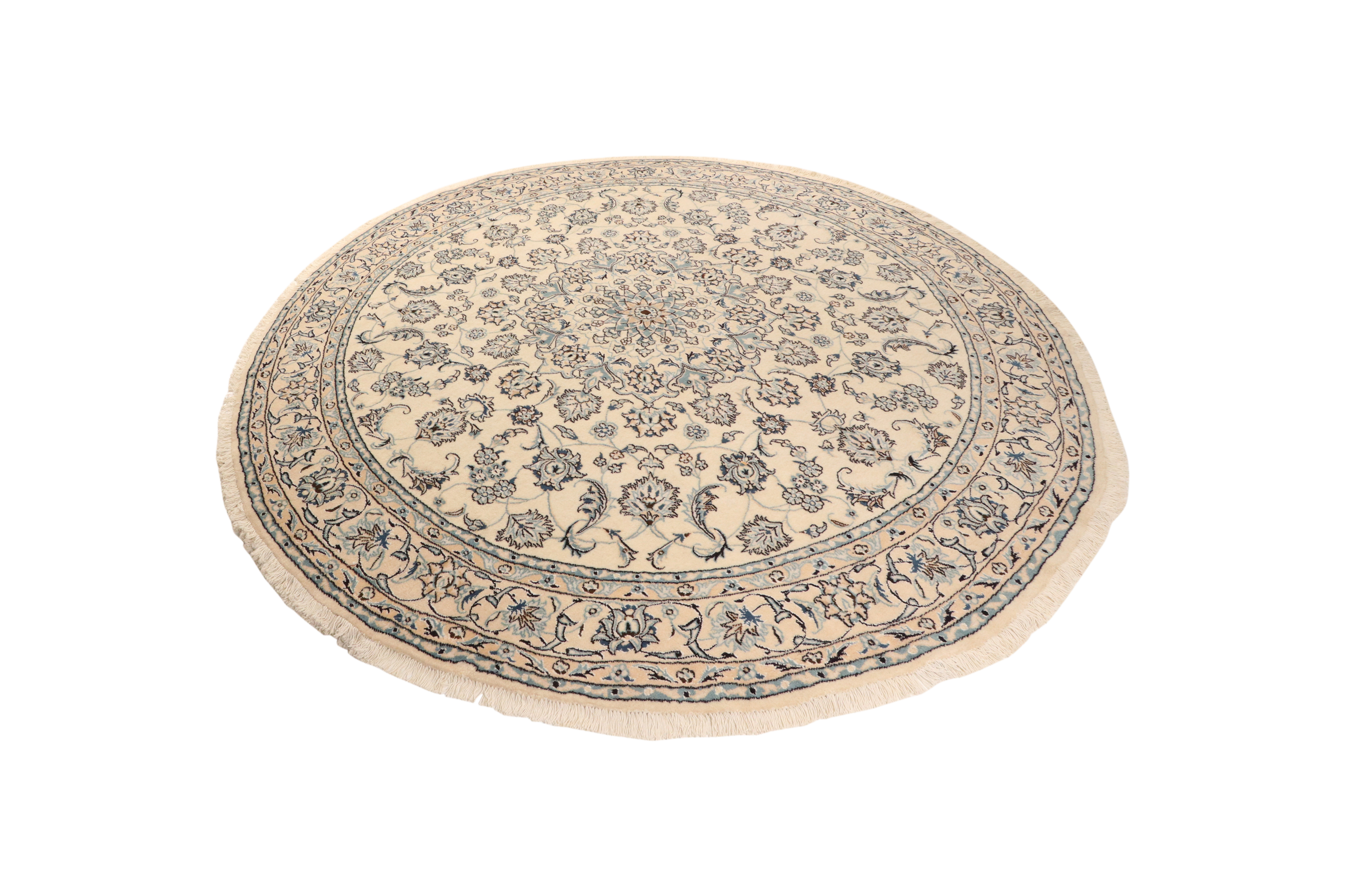 Nain — Hand-knotted, 246x246 cm, Beige, 100% Virgin Wool | View 5