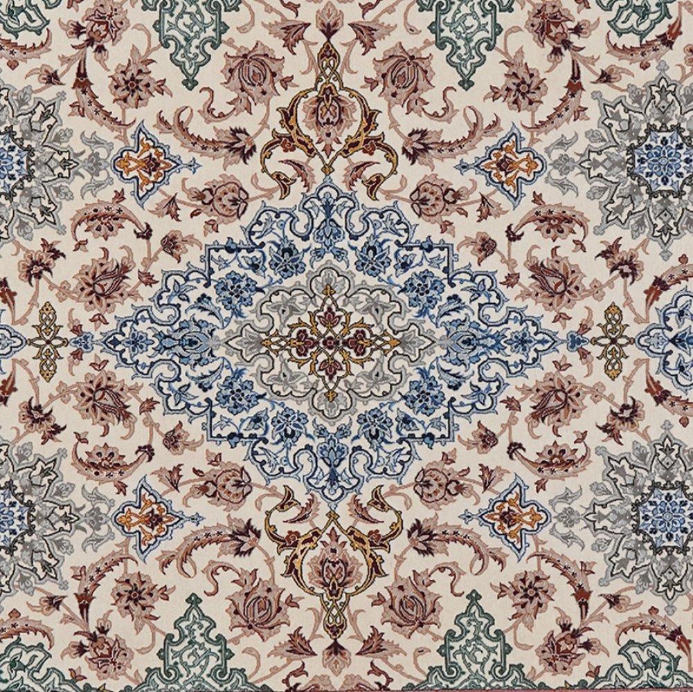 Isfahan — Hand-knotted, 154x233 cm, Beige, 100% Virgin Wool | View 4