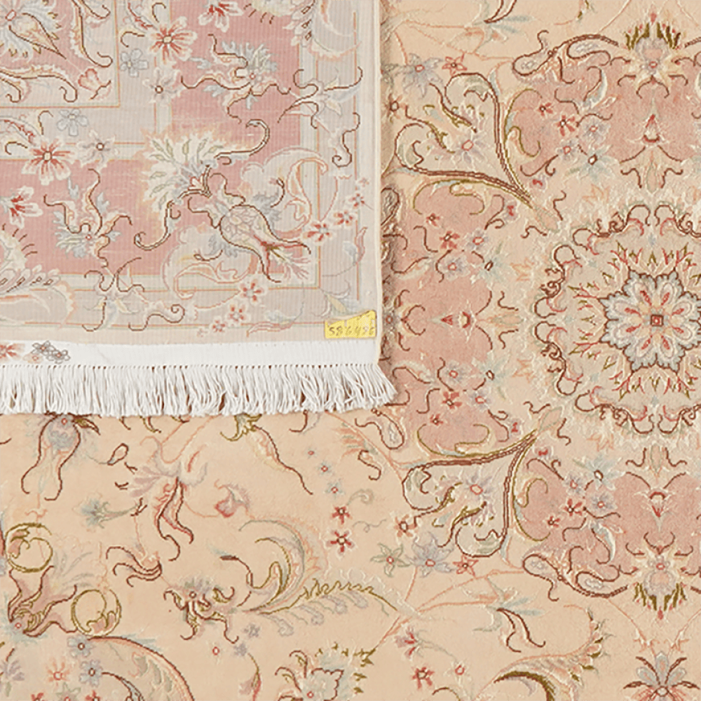 Tabriz 50 Raj — Hand-knotted, 169x243 cm, Beige, 100% Virgin Wool | View 6