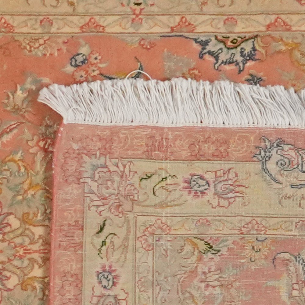 Tabriz 50 Raj — Hand-knotted, 81x313 cm, Orange, 100% Virgin Wool | View 6