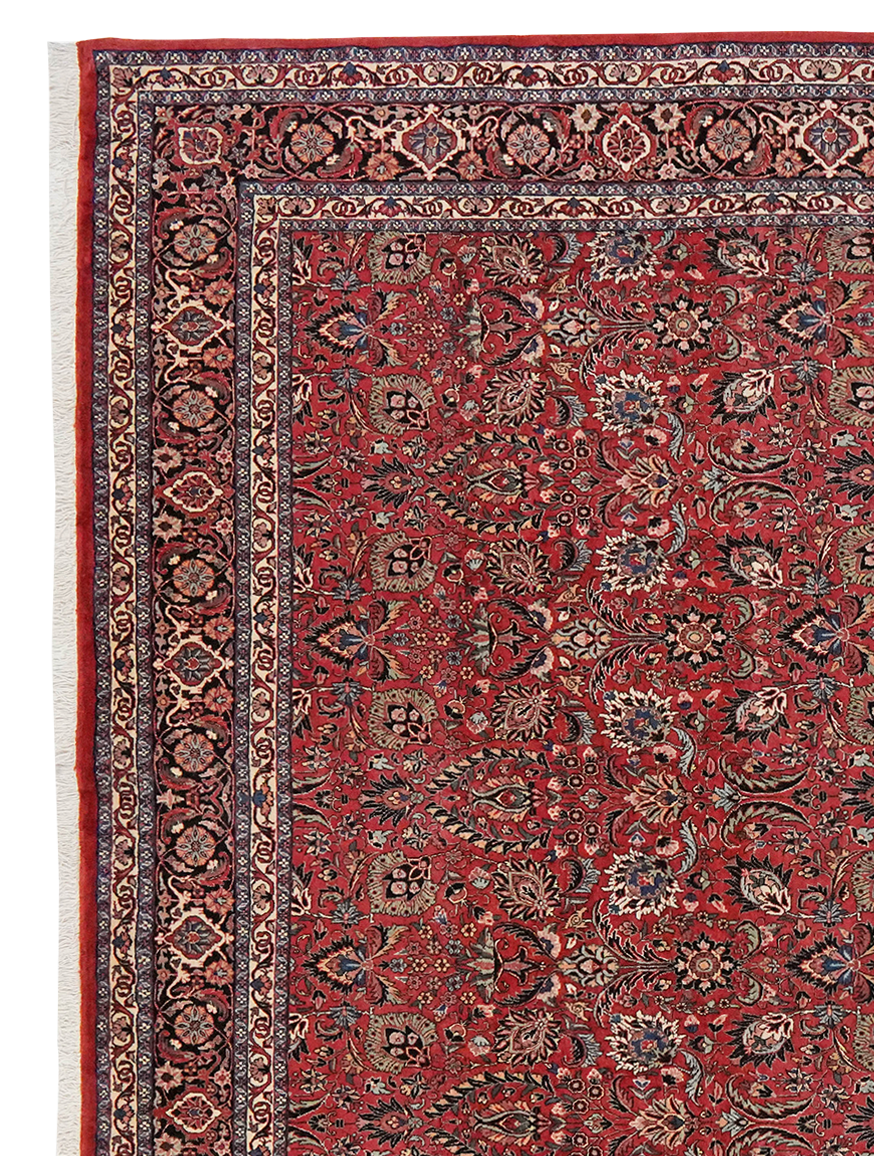 Bidjar — Handgefertigt, 298x254 cm, Blau, 100% Virgin Wool | View 4