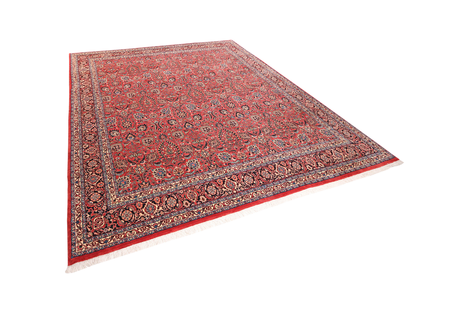 Bidjar — Handgefertigt, 298x254 cm, Blau, 100% Virgin Wool | View 6