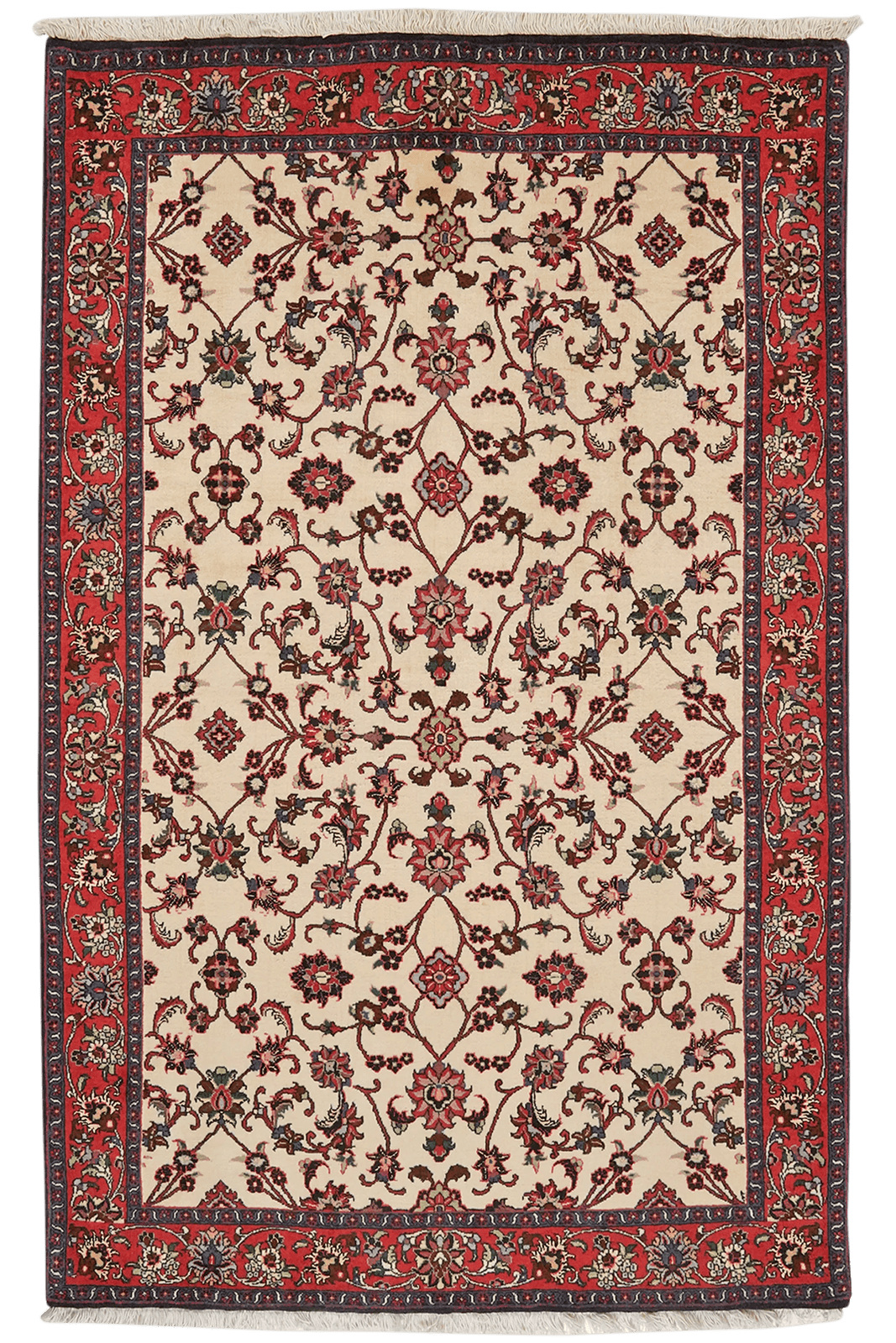 Bidjar — Hand-knotted, 109x172 cm, Beige, 95% Schurwolle, 5% Seide | Main view