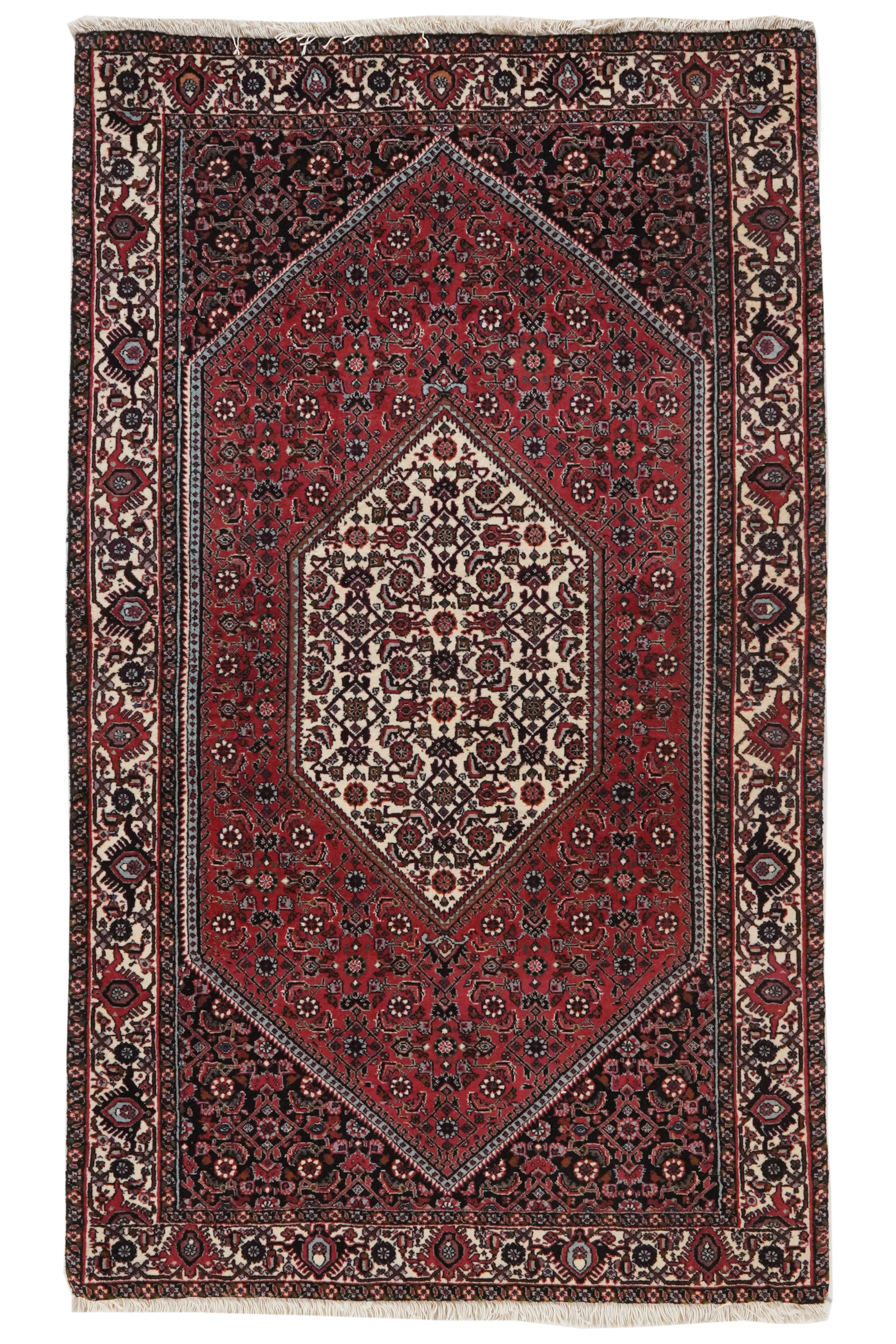 Bidjar Bookan — Handgefertigt, 155x92 cm, Beige, 100% Virgin Wool | Main view