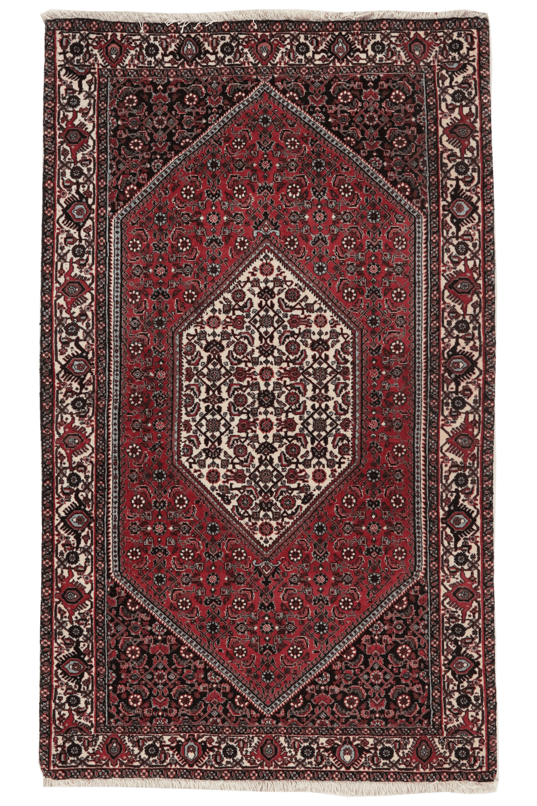 Bidjar Bookan — Hand-knotted, 92x155 cm, Red, 100% Virgin Wool | Main view