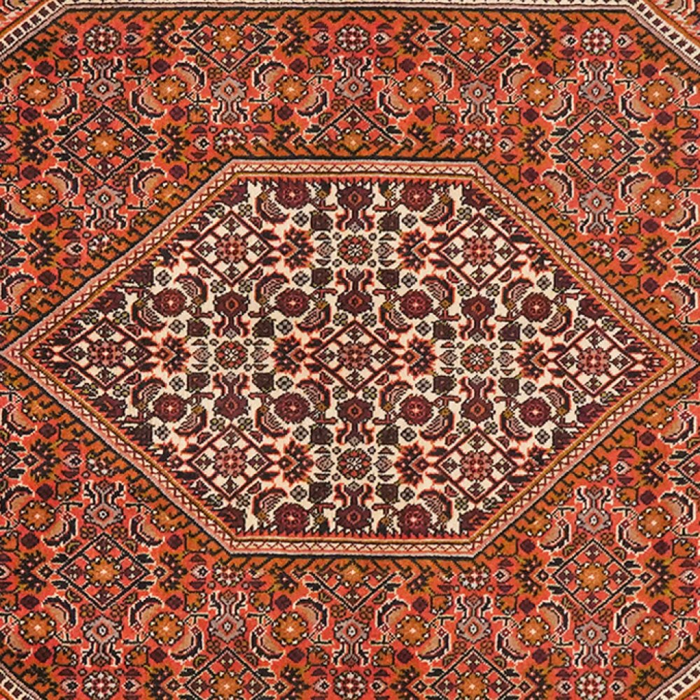 Bidjar Zandjan — Hand-knotted, 114x184 cm, Red, 100% Virgin Wool | View 4