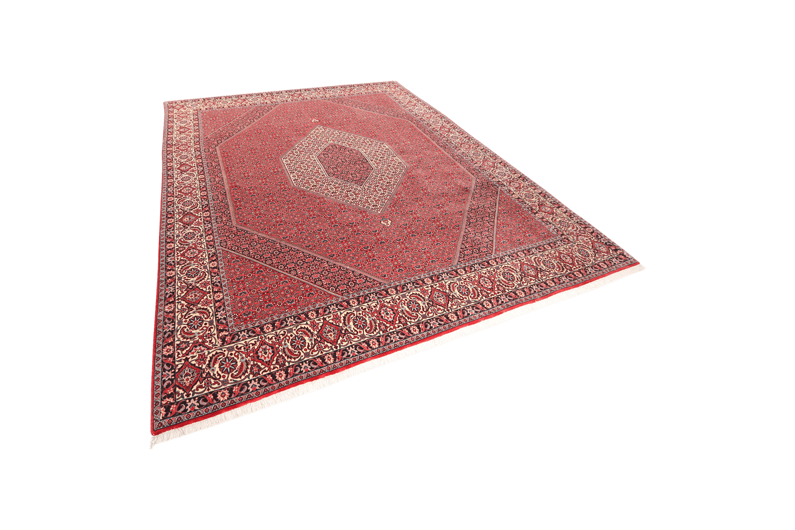 Bidjar — Hand-knotted, 252x308 cm, Red, 100% Virgin Wool | View 5