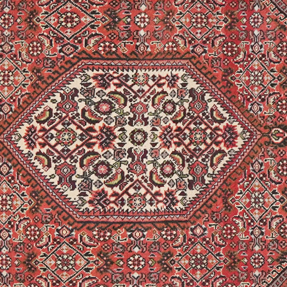 Bidjar Tekkab — Hand-knotted, 93x140 cm, Red, 100% Virgin Wool | View 4