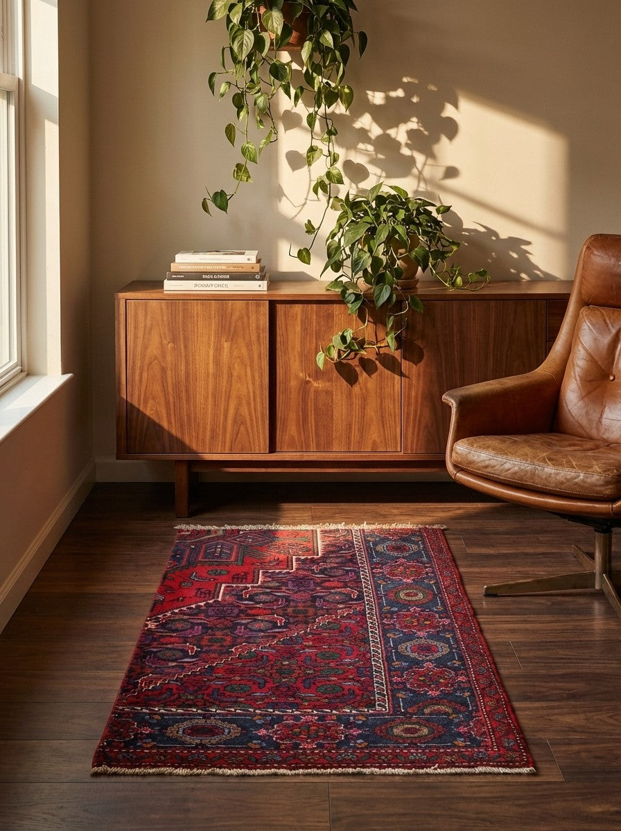 Goltuk — Hand-knotted, 63x106 cm, Multicolor, 100% Virgin Wool | Back view