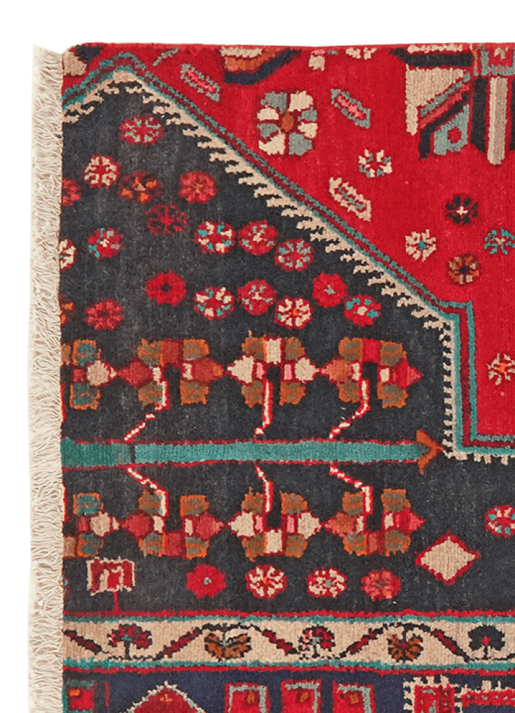Kolyai — Hand-knotted, 84x147 cm, Red, 100% Virgin Wool | View 3