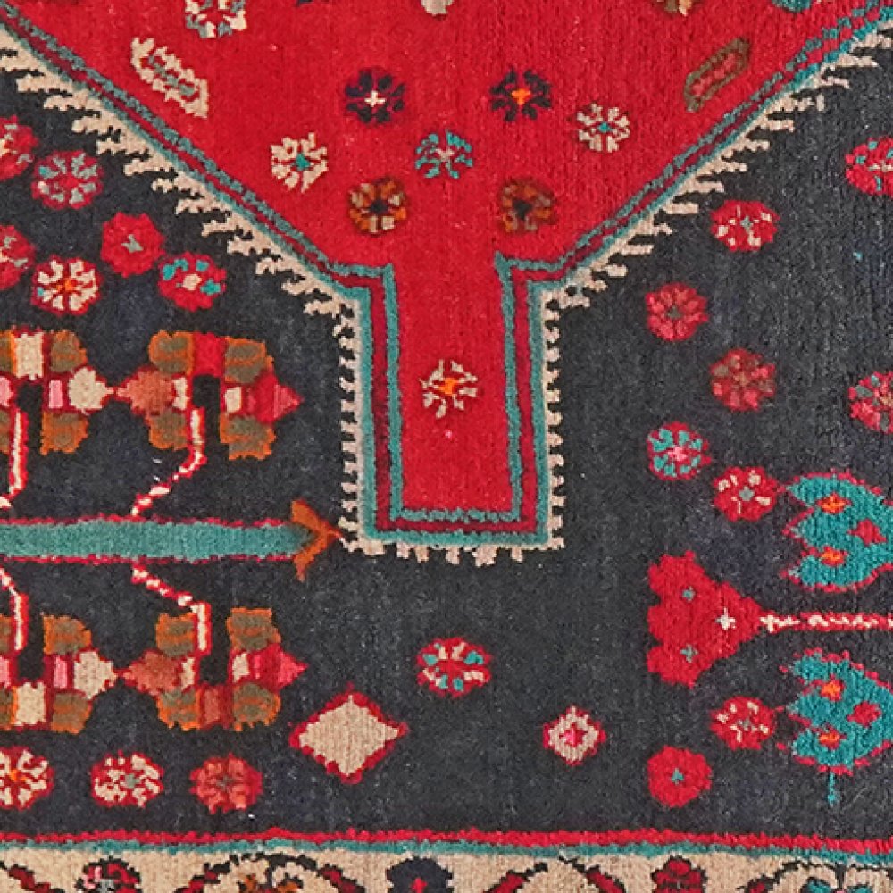 Kolyai — Hand-knotted, 84x147 cm, Red, 100% Virgin Wool | View 4