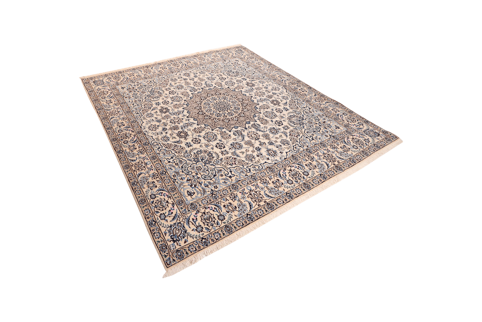 Nain 9La — Hand-knotted, 197x211 cm, Beige, 100% Virgin Wool | View 5