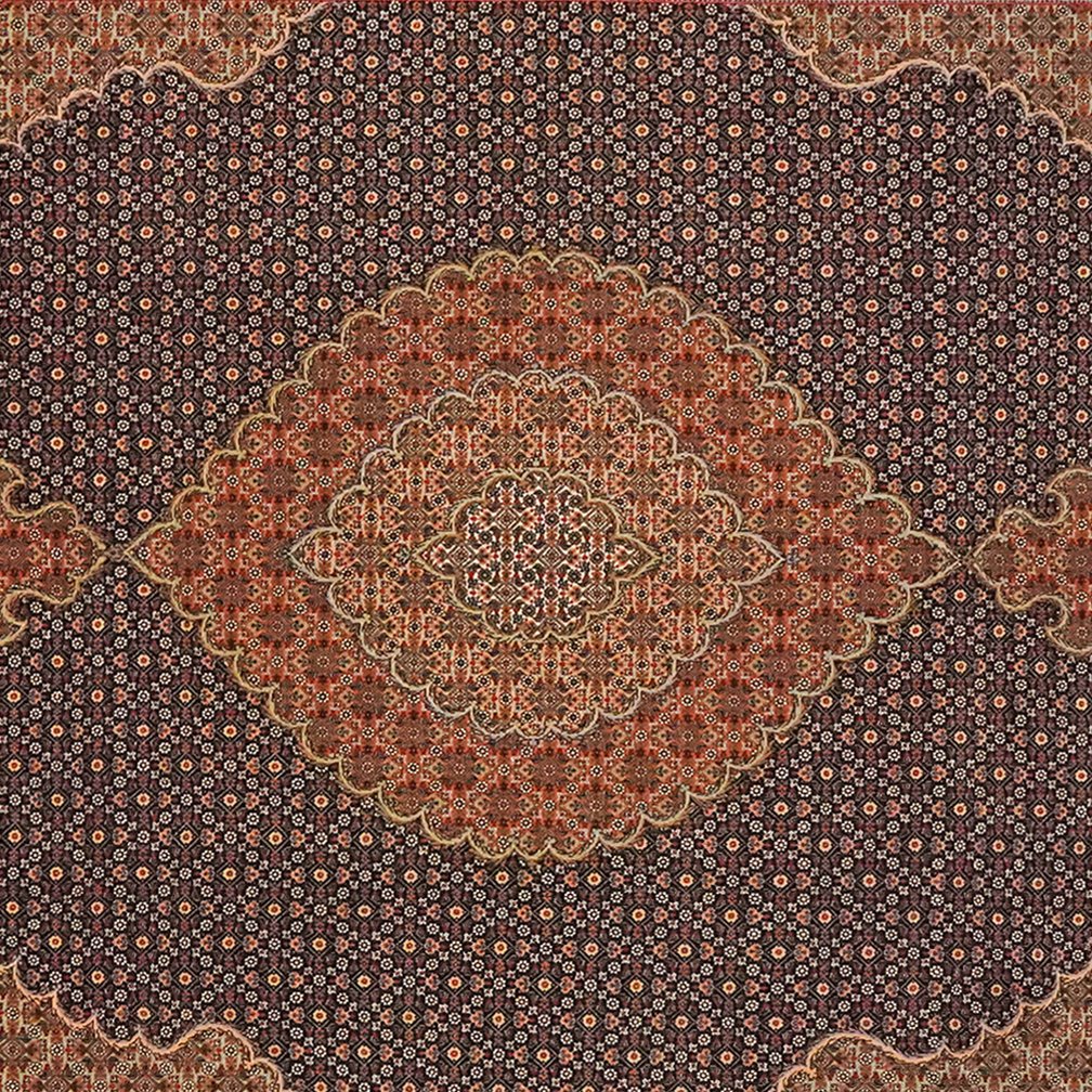 Tabriz 50 Raj — Hand-knotted, 203x305 cm, Blue, 100% Virgin Wool | View 4