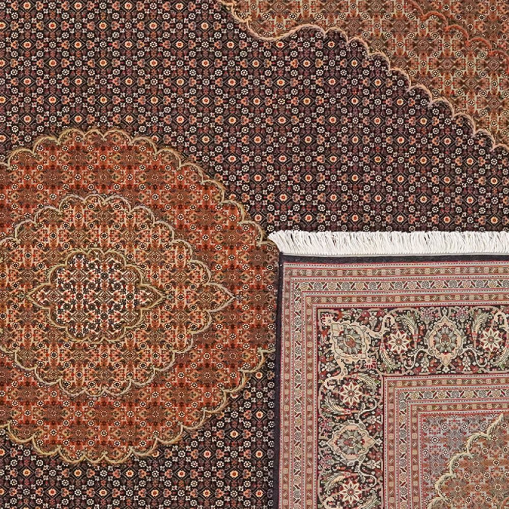 Tabriz 50 Raj — Hand-knotted, 203x305 cm, Blue, 100% Virgin Wool | View 6