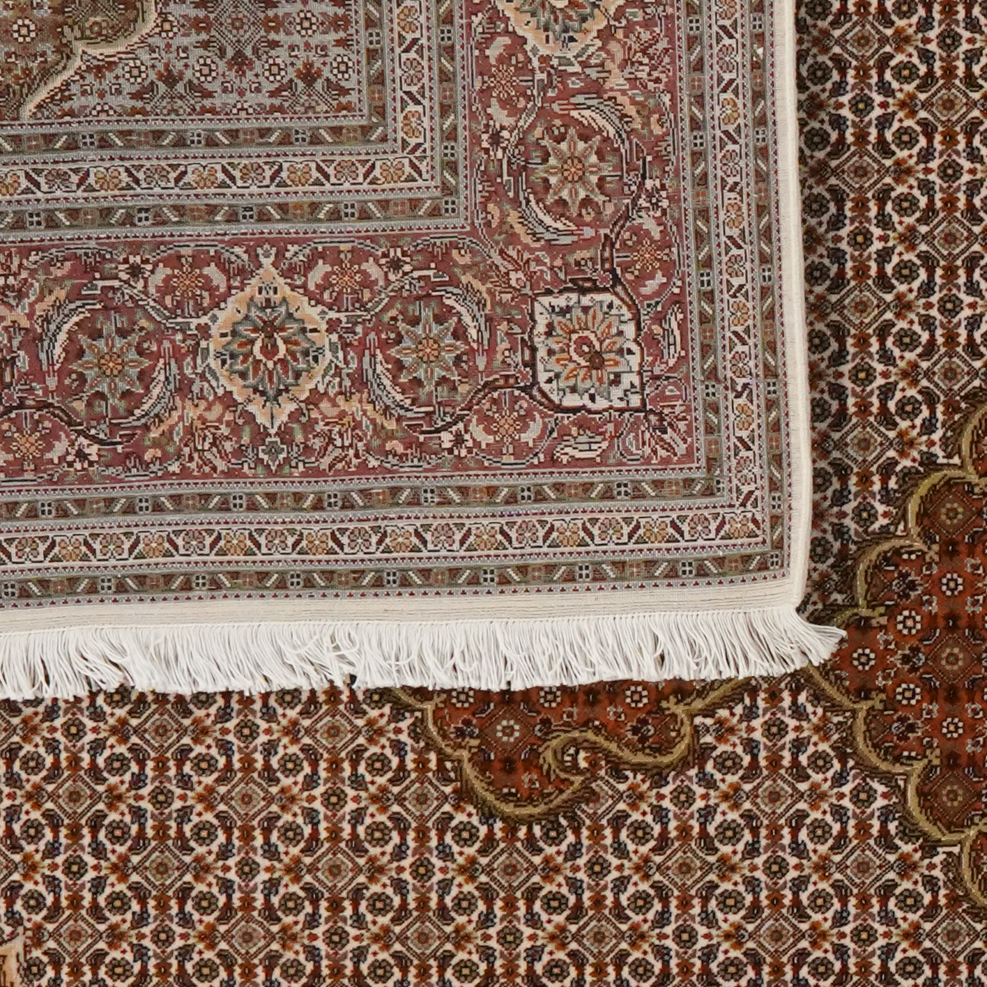 Tabriz 50 Raj — Handgefertigt, 304x207 cm, Braun, 100% Virgin Wool | View 7