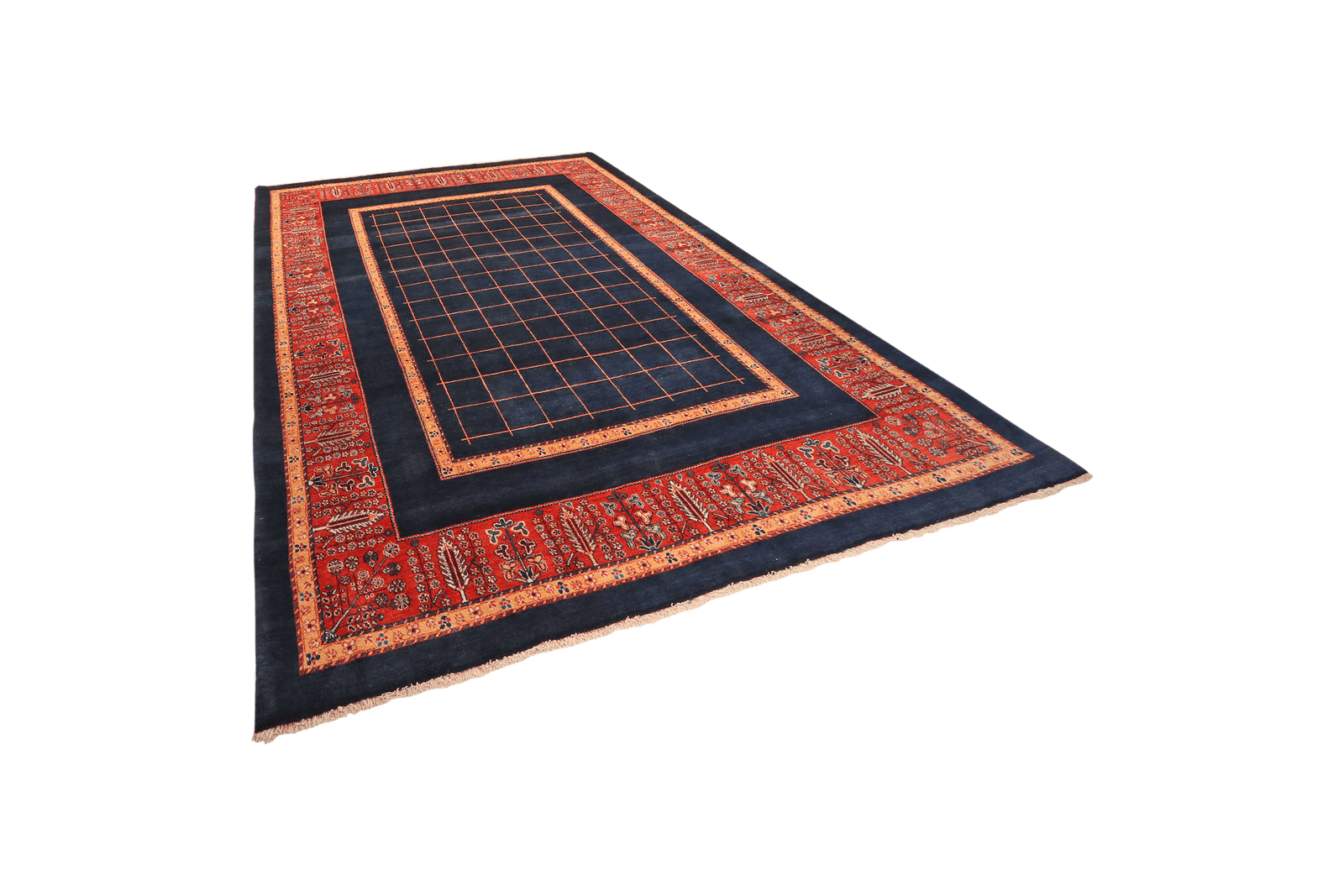 Rizbaf — Hand-knotted, 250x353 cm, Blue, 100% Virgin Wool | View 5