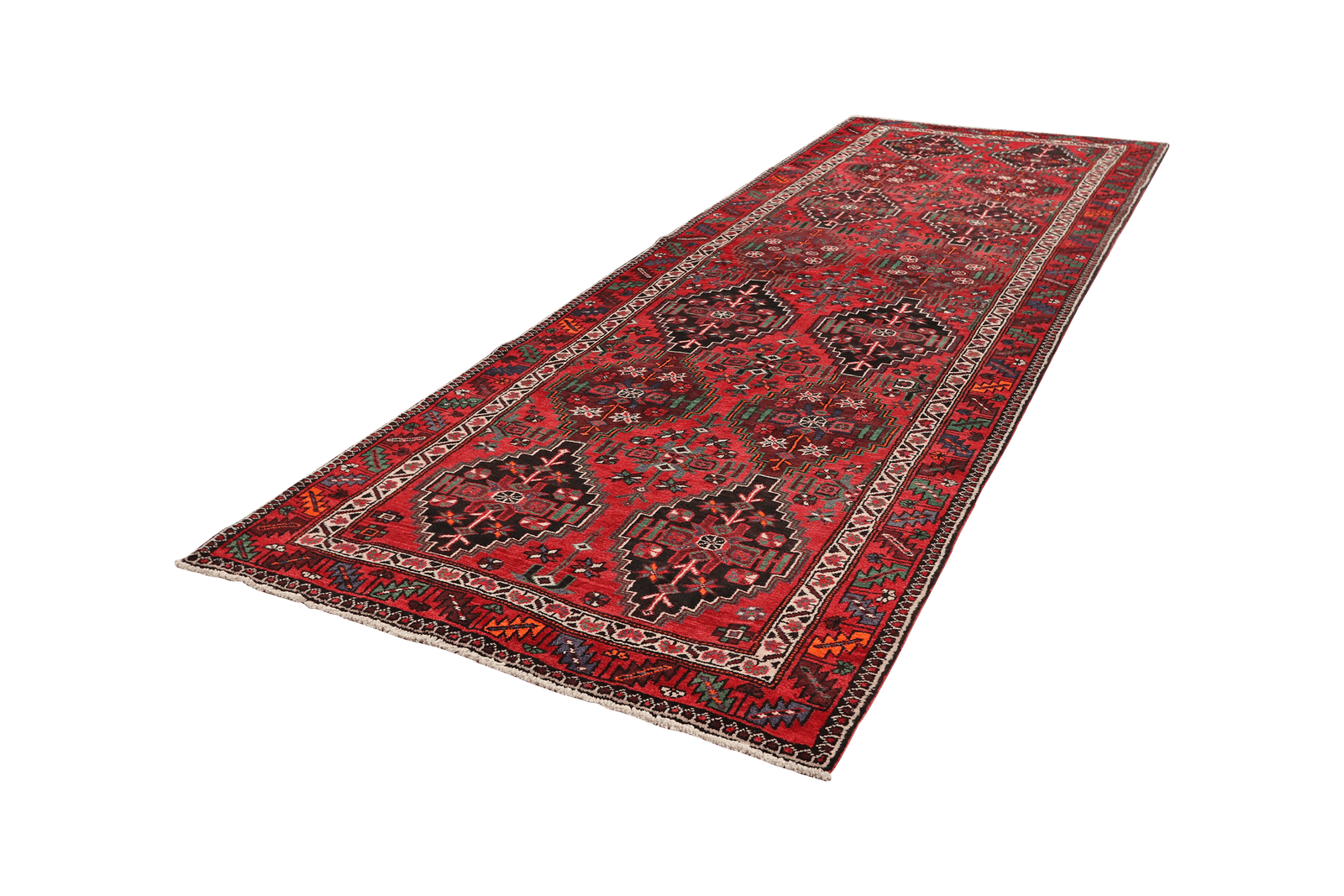 Kordibaf — Hand-knotted, 150x417 cm, Red, 100% Virgin Wool | View 5