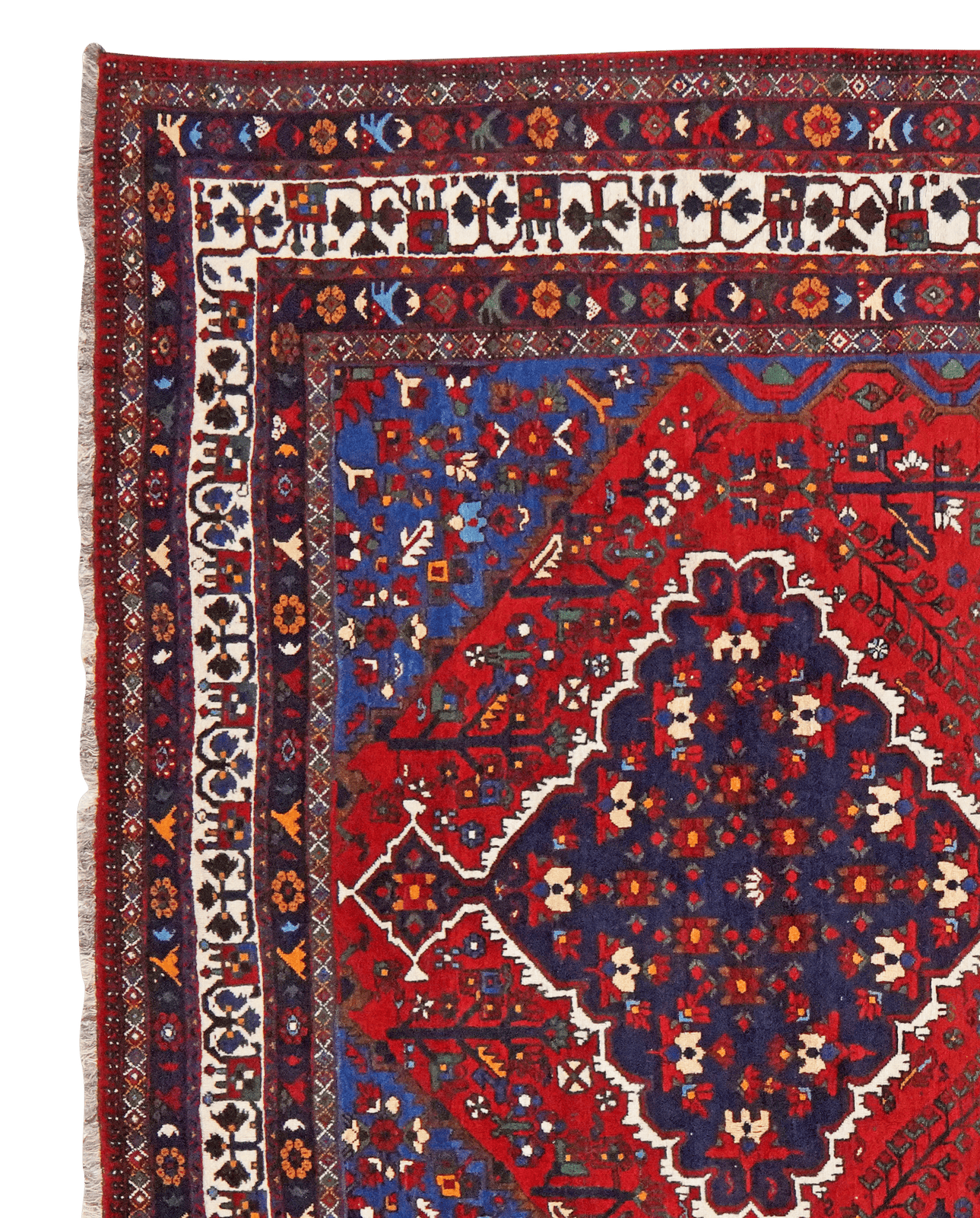 Boynat — Hand-knotted, 227x330 cm, Red, 100% Virgin Wool | View 3