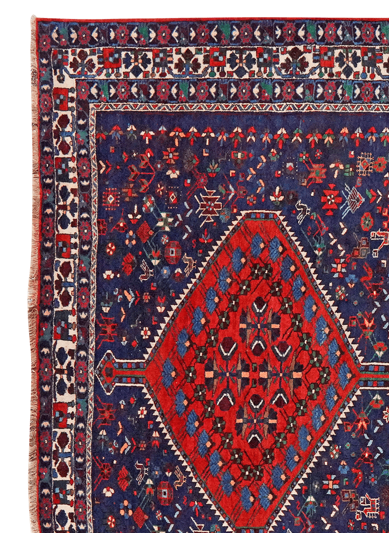Boynat — Hand-knotted, 236x330 cm, Blue, 100% Virgin Wool | View 3