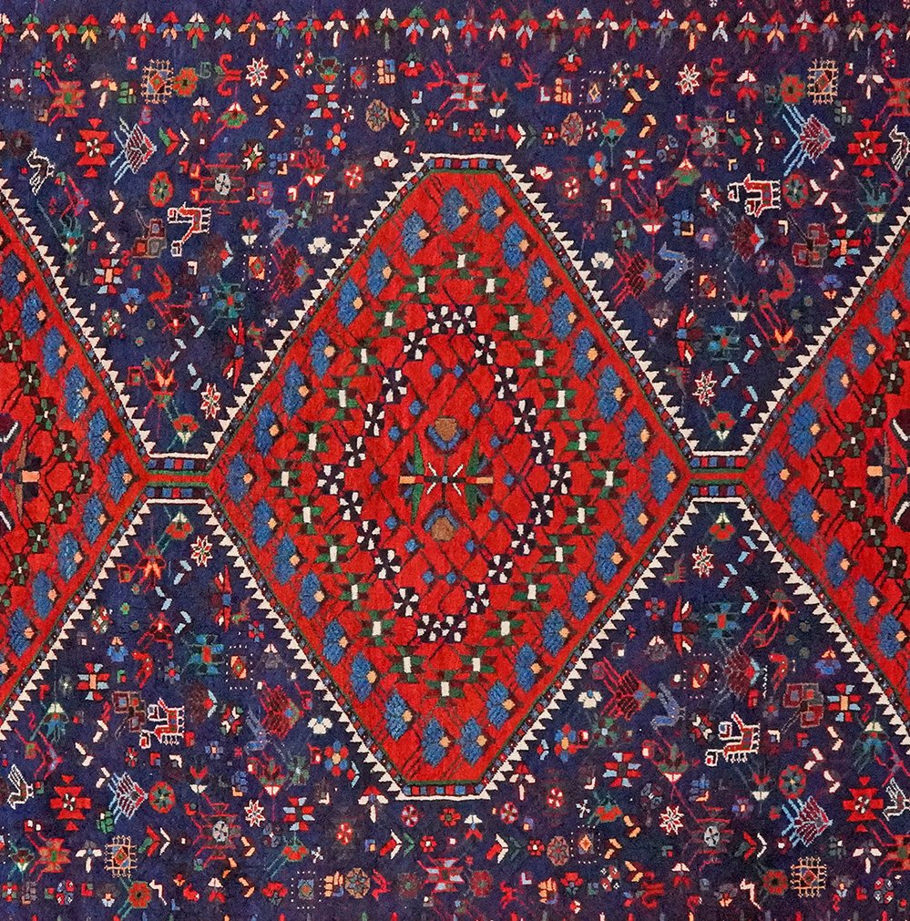 Boynat — Hand-knotted, 236x330 cm, Blue, 100% Virgin Wool | View 4