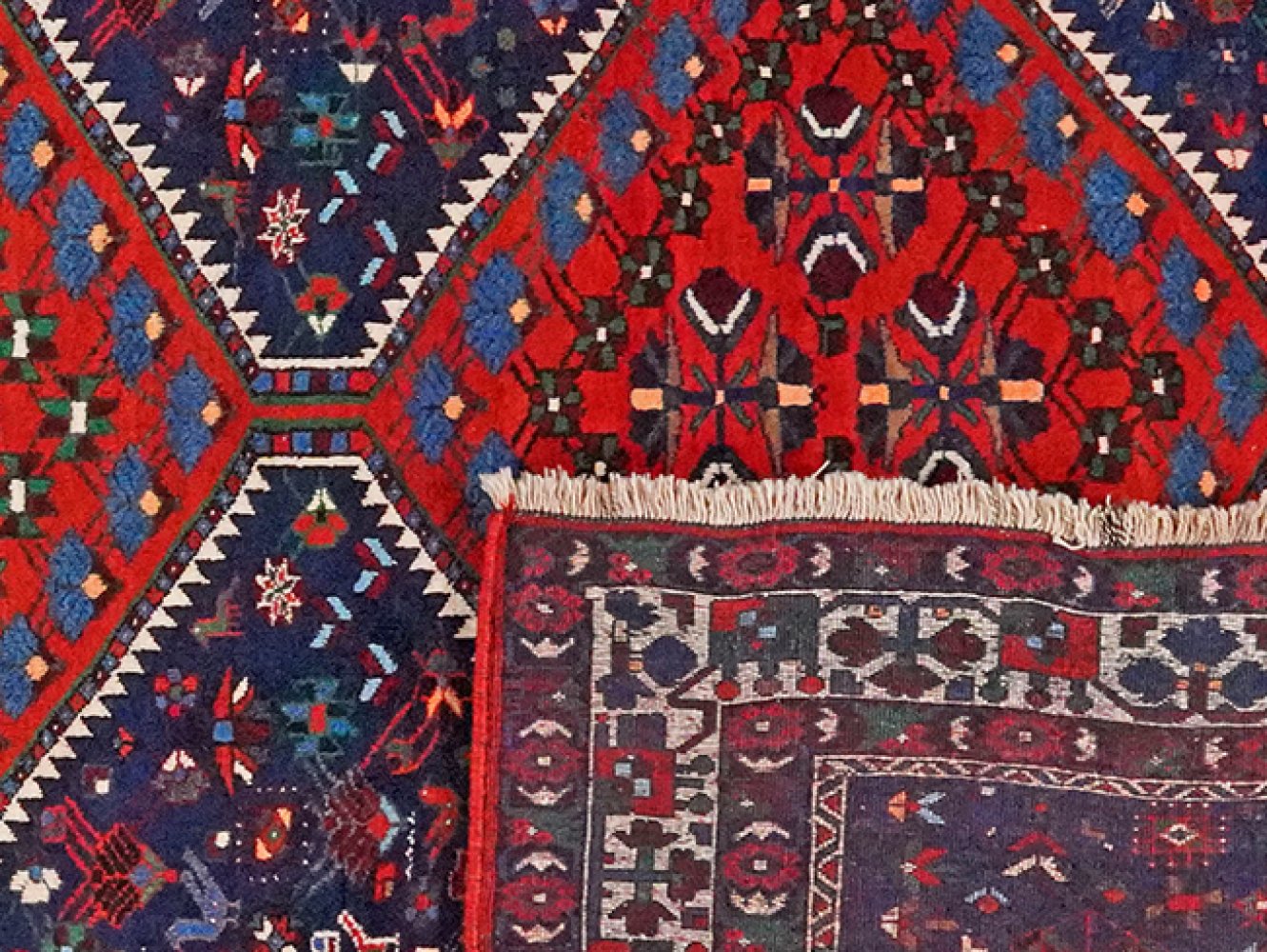 Boynat — Hand-knotted, 236x330 cm, Blue, 100% Virgin Wool | View 6