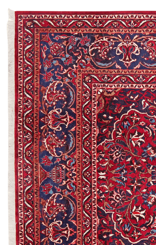 Toudeshk — Hand-knotted, 202x341 cm, Red, 100% Virgin Wool | View 3