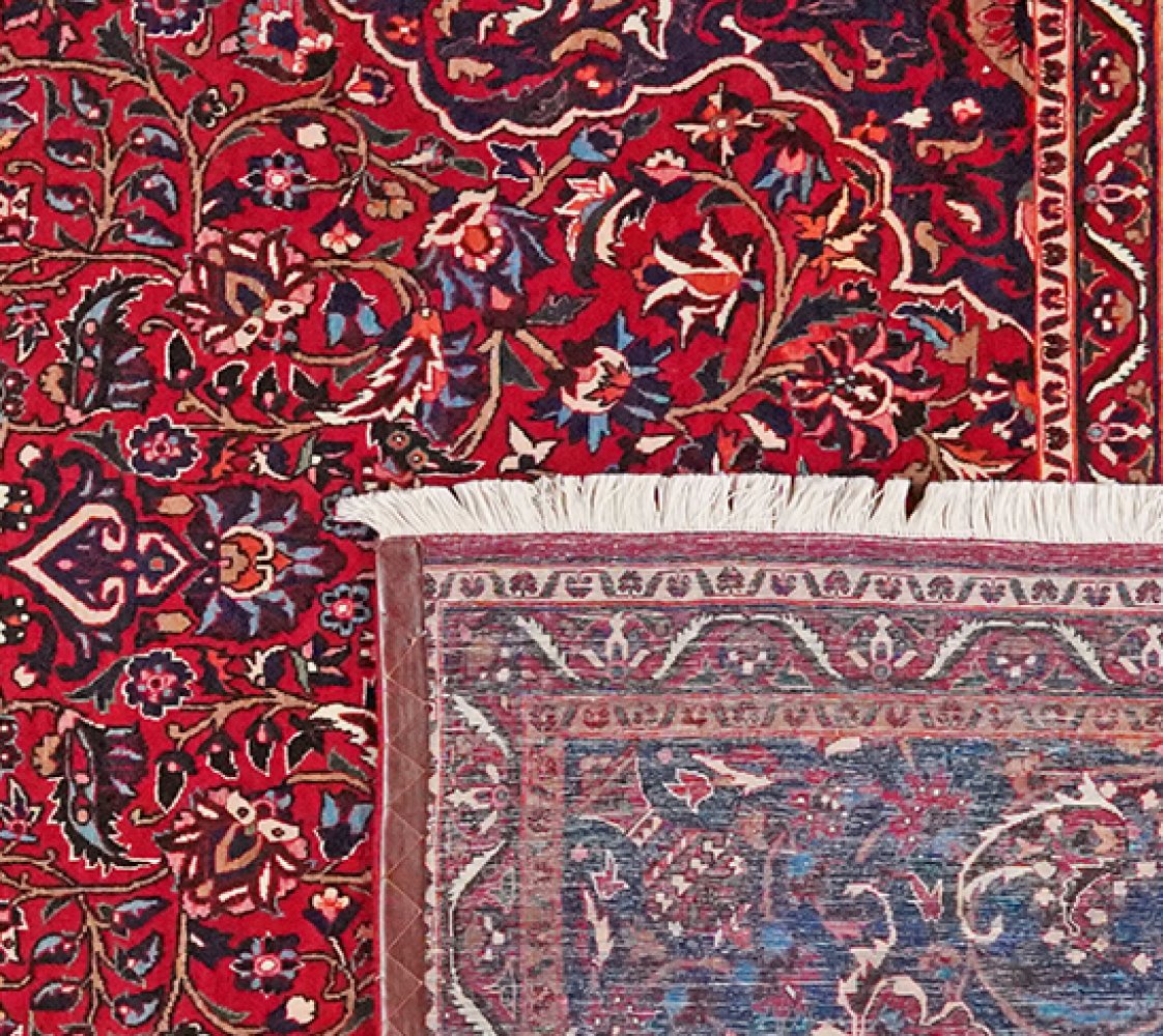 Toudeshk — Hand-knotted, 202x341 cm, Red, 100% Virgin Wool | View 6