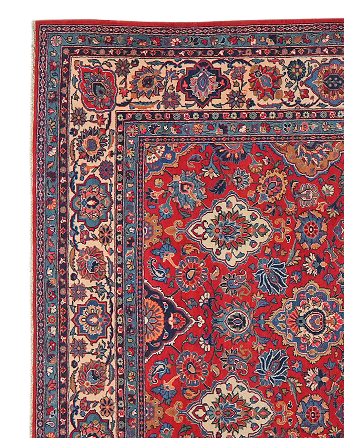 Ghazvin — Hand-knotted, 181x283 cm, Red, 100% Virgin Wool | View 3