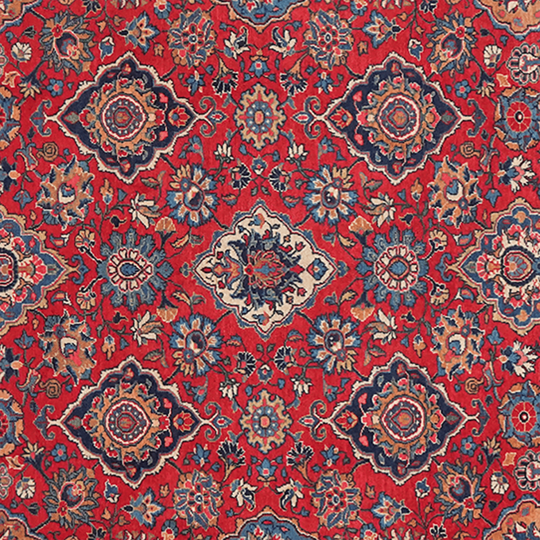 Ghazvin — Hand-knotted, 181x283 cm, Red, 100% Virgin Wool | View 4