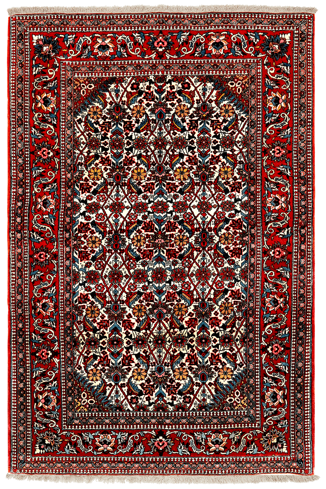 Isfahan — Hand-knotted, 102x151 cm, Beige, 100% Virgin Wool | Main view