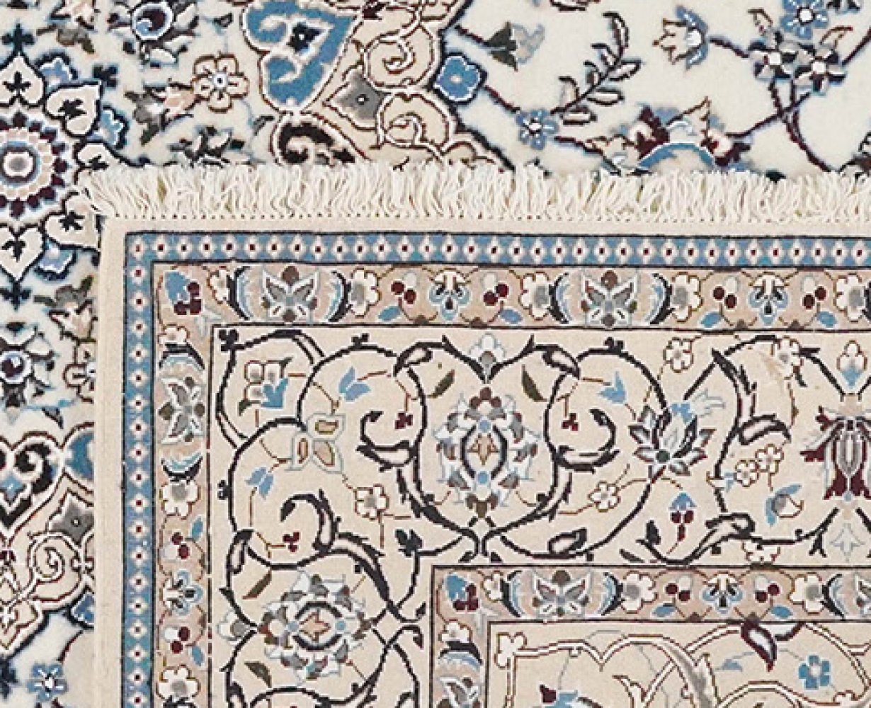 Nain 9La — Hand-knotted, 199x207 cm, Beige, 100% Virgin Wool | View 6