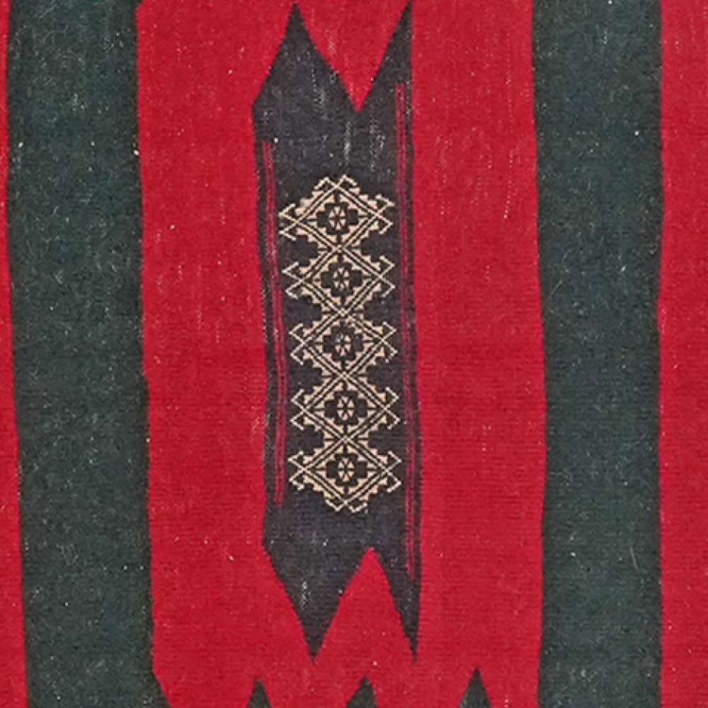 Kelim Afshar — Handmade, 114x120 cm, Red, 100% Virgin Wool | View 4