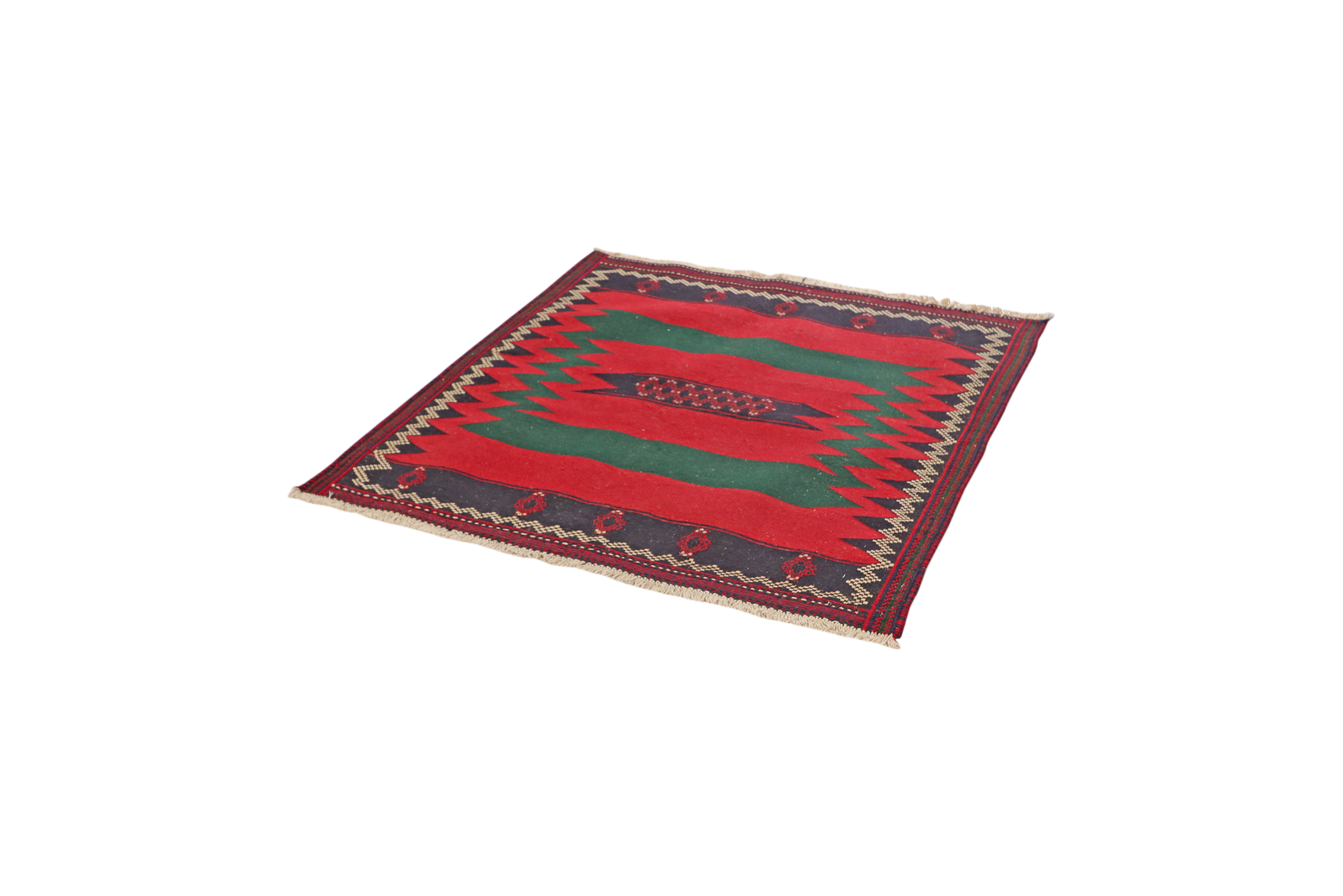 Sofreh Afshar — Handgefertigt, 132x123 cm, Bunt, 100% Virgin Wool | View 6