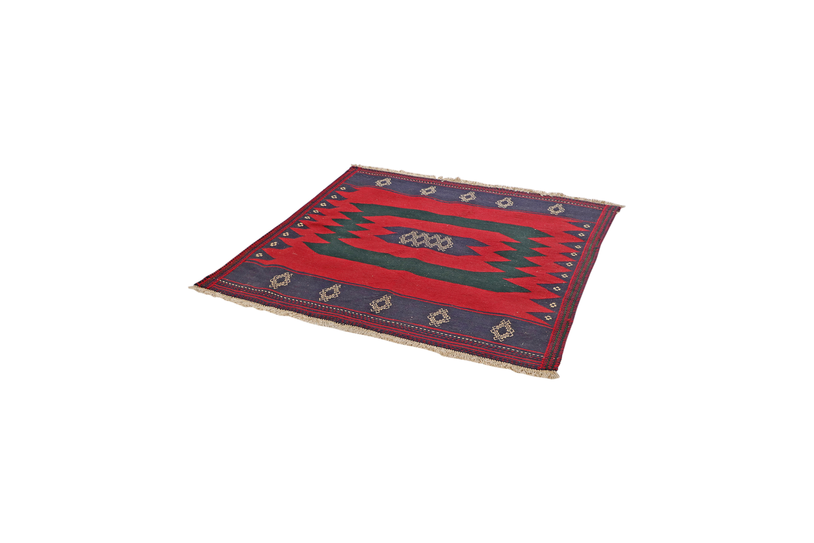 Sofreh Afshar — Handgefertigt, 126x124 cm, Bunt, 100% Virgin Wool | View 6