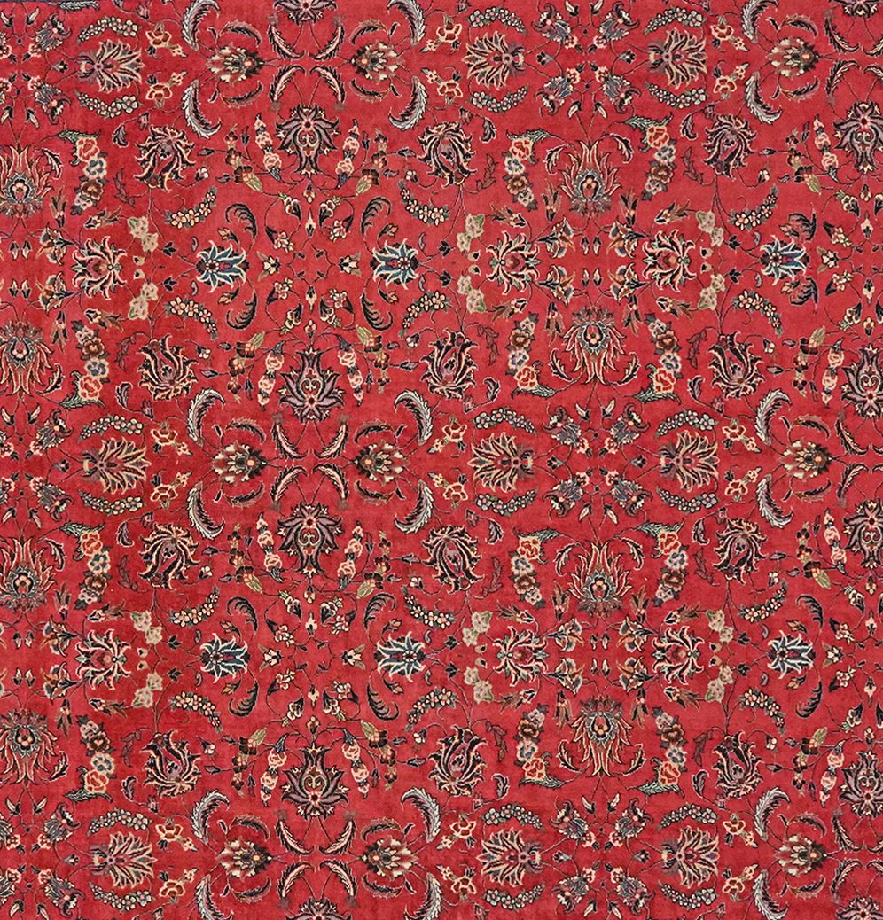 Bidjar — Hand-knotted, 206x309 cm, Red, 100% Virgin Wool | View 4