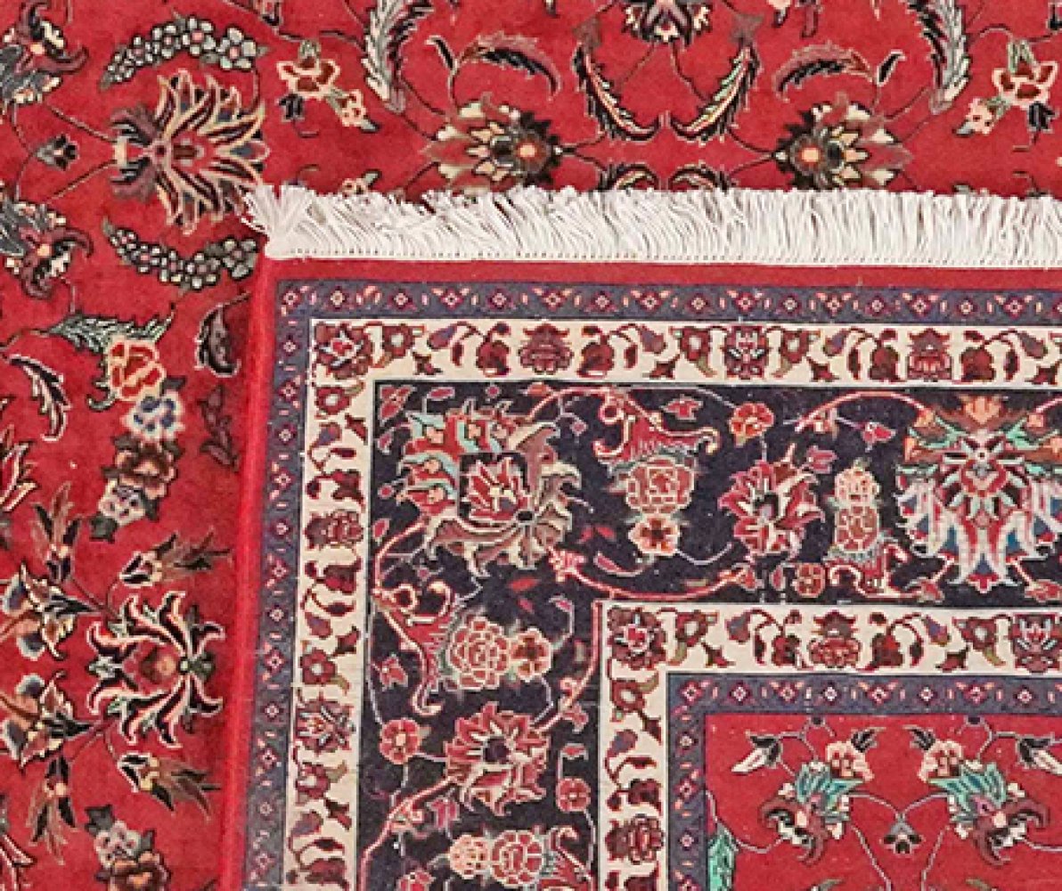 Bidjar — Hand-knotted, 206x309 cm, Red, 100% Virgin Wool | View 6