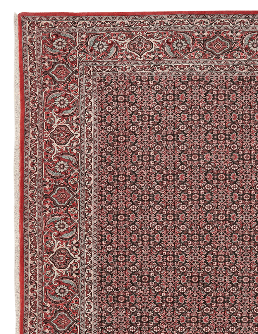 Bidjar — Hand-knotted, 257x249 cm, Blue, 90% Schurwolle, 10% Seide | View 3