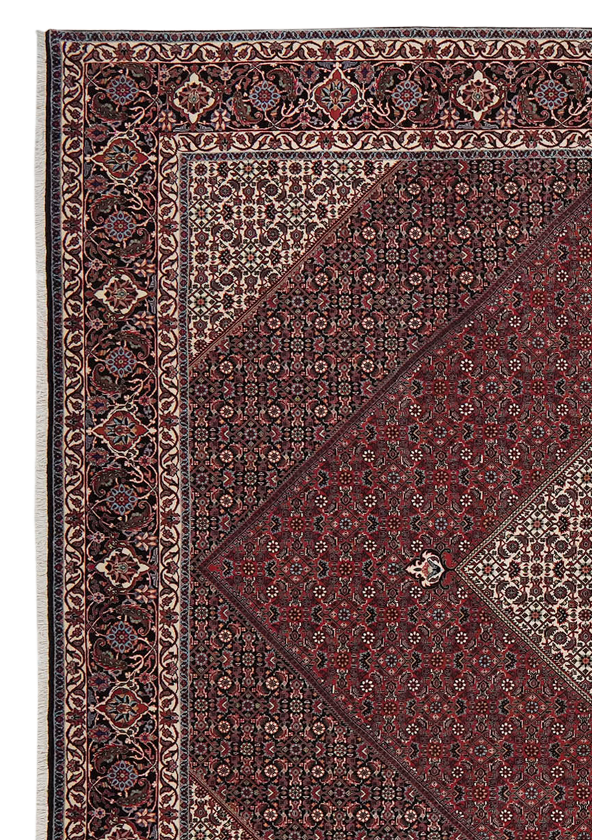 Bidjar Bookan — Handgefertigt, 352x256 cm, Blau, 100% Virgin Wool | View 4