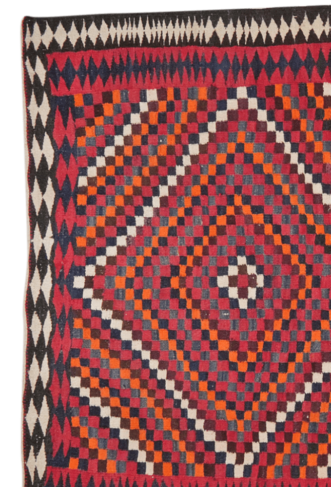 Kelim Harssin — Handmade, 184x477 cm, Multicolor, 100% Virgin Wool | View 3