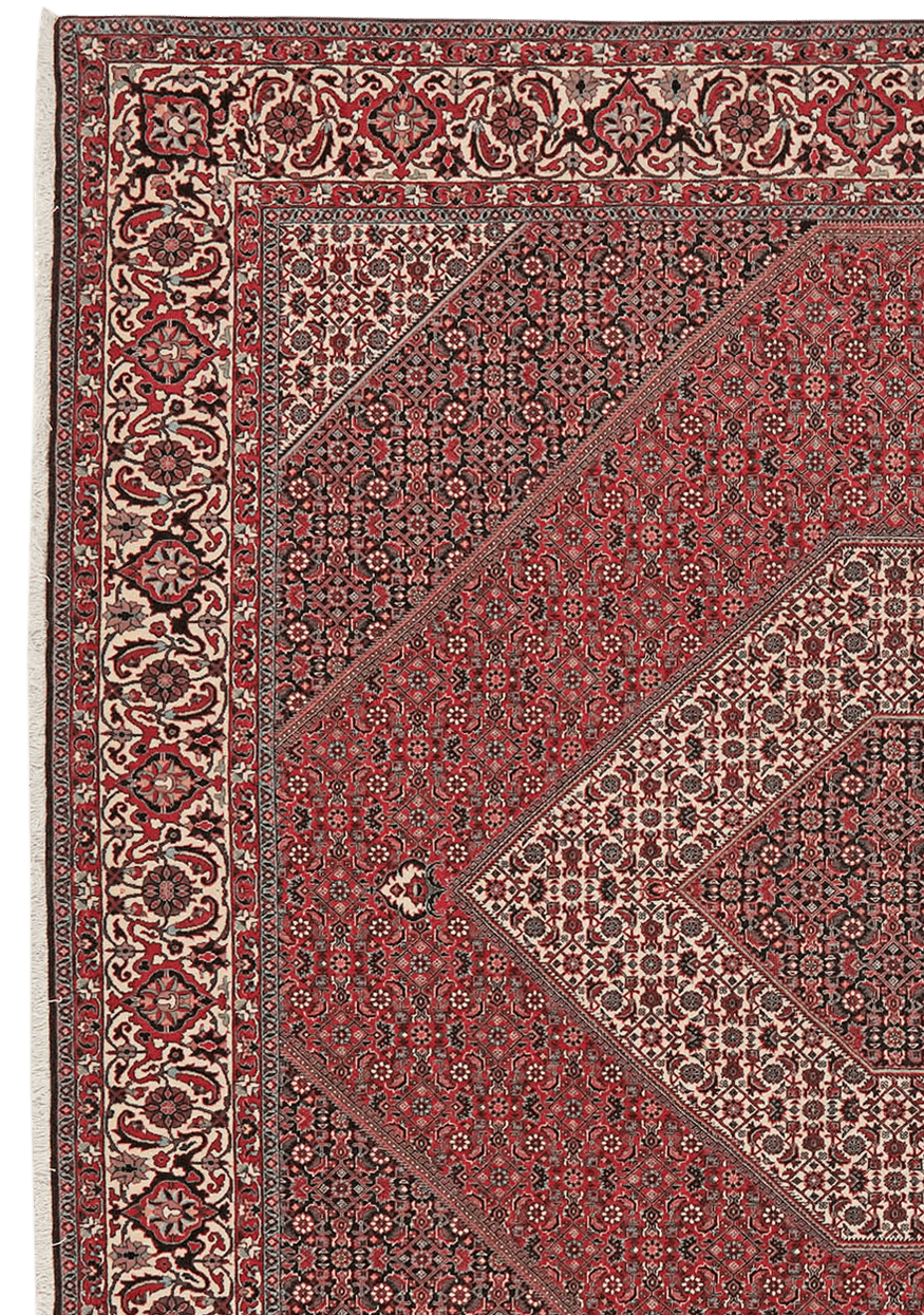Bidjar Bookan — Hand-knotted, 249x256 cm, Red, 100% Virgin Wool | View 3