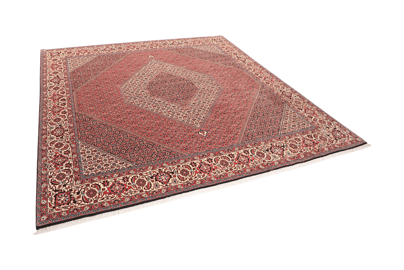 Bidjar Bookan — Hand-knotted, 249x256 cm, Red, 100% Virgin Wool | View 5