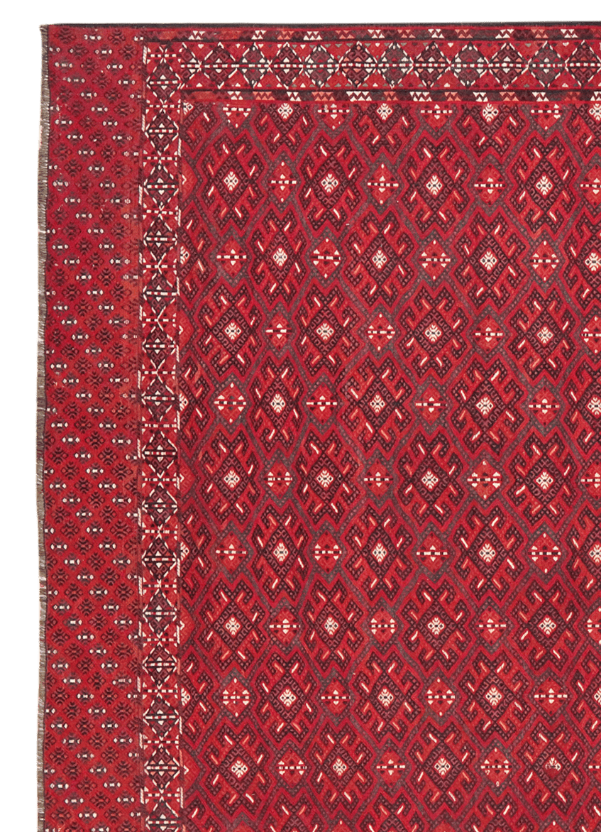 Kelim Turkman — Handmade, 204x329 cm, Multicolor, 100% Virgin Wool | View 3