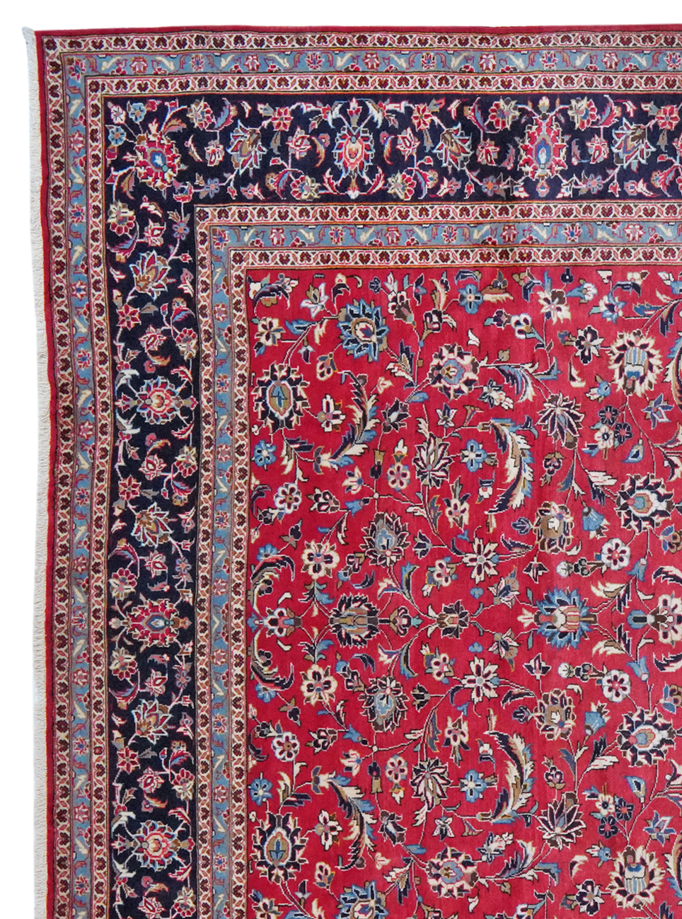 Ardakan — Handgefertigt, 402x298 cm, Blau, 100% Virgin Wool | View 4