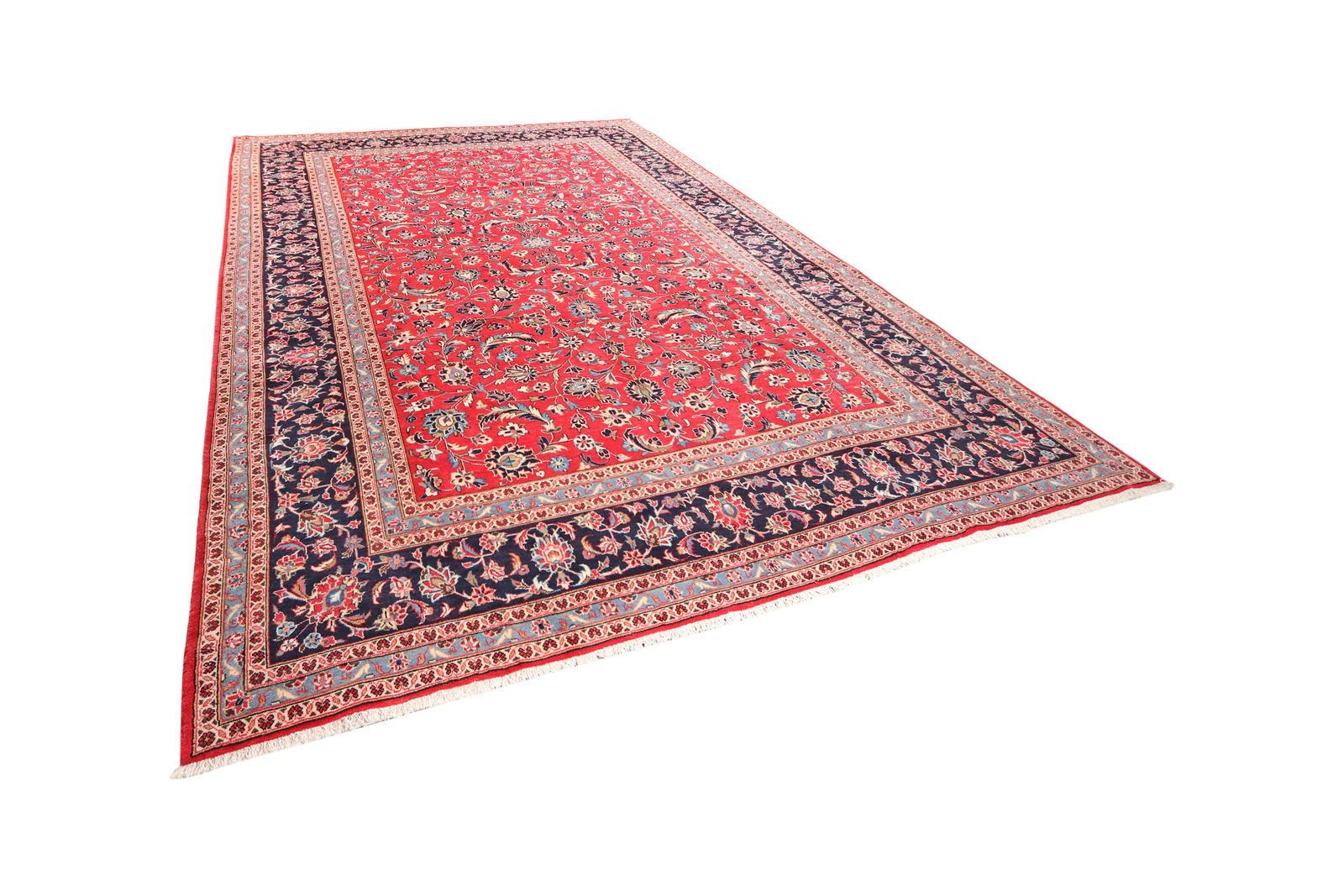 Ardakan — Handgefertigt, 402x298 cm, Blau, 100% Virgin Wool | View 6