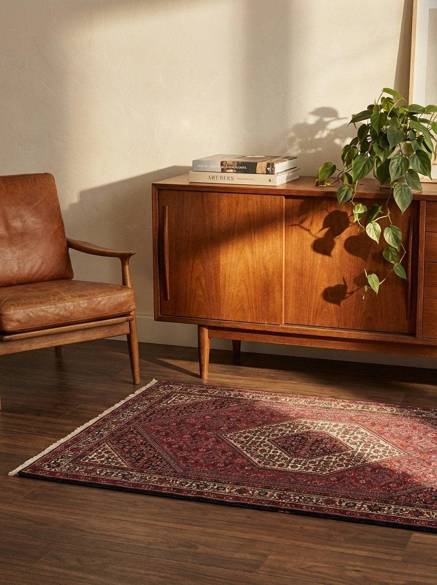 Bidjar Bookan — Handgefertigt, 153x89 cm, Beige, 100% Virgin Wool | Back view