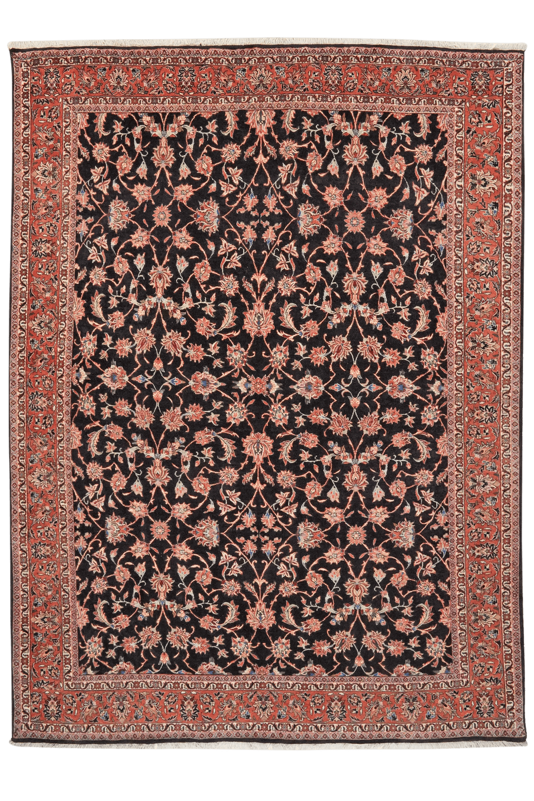 Bidjar — Hand-knotted, 172x235 cm, Blue, 90% Schurwolle, 10% Seide | Main view