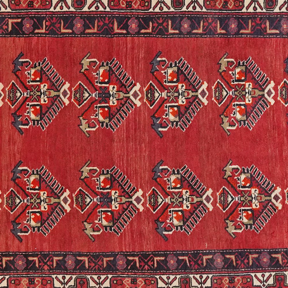 Kordibaf — Hand-knotted, 175x408 cm, Red, 100% Virgin Wool | View 4