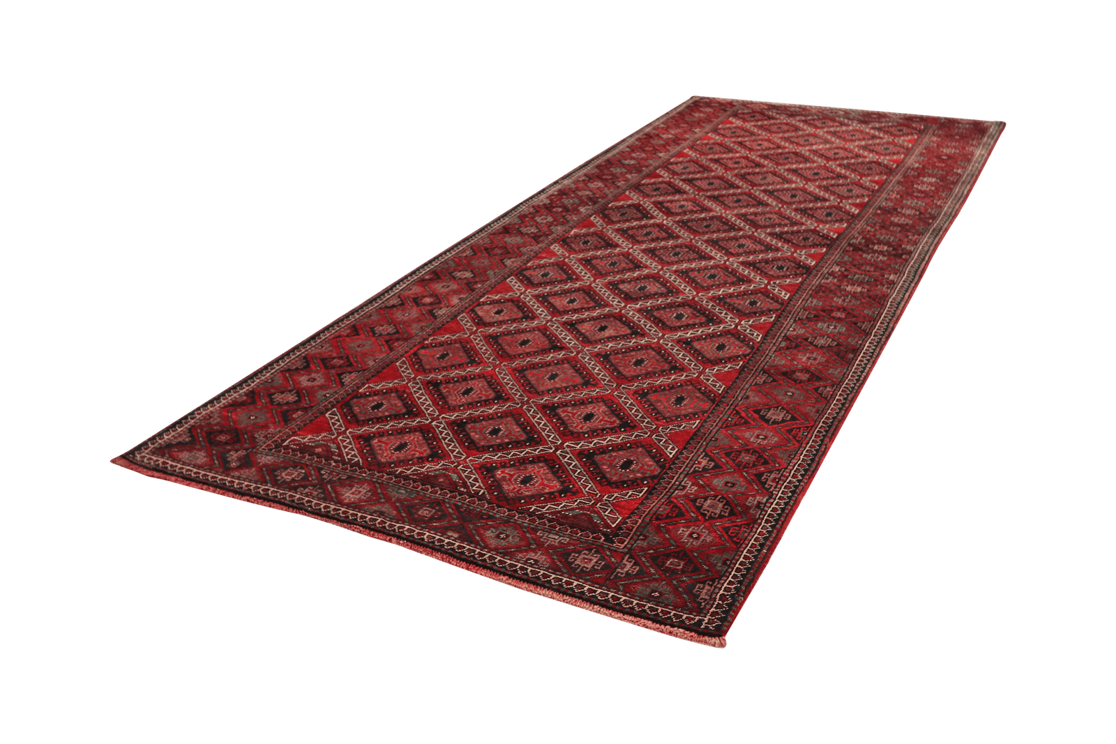 Kordibaf — Hand-knotted, 162x397 cm, Red, 100% Virgin Wool | View 5