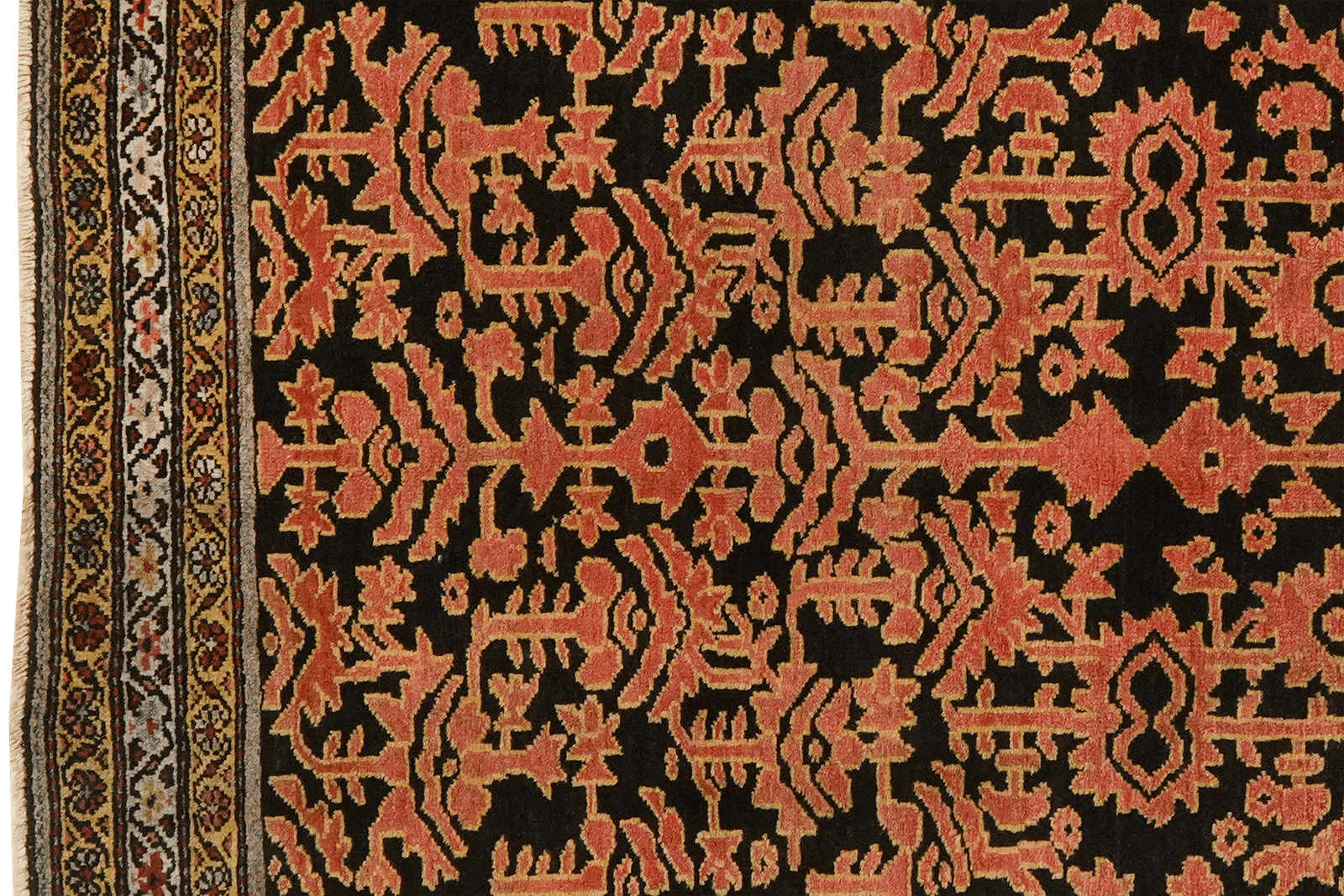 Malayer — Hand-knotted, 83x119 cm, Black, 100% Virgin Wool | View 3